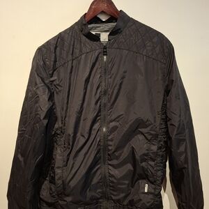 Elegant Black Windbreaker for Women
